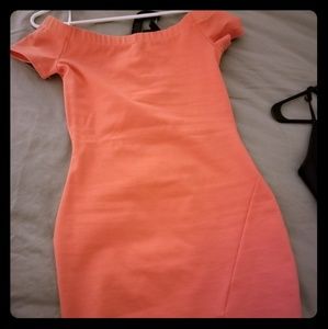 Off the shoulder mini dress